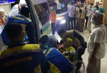 Jemaah Lansia dan Disabilitas Dijemput Ambulans saat Tiba di Asrama Haji Bengkulu