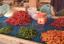 Harga Cabai Rawit di Pasar Inpres Bintuhan Masih Tinggi
