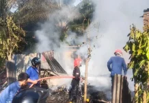 Pagi Tadi Peristiwa Kebakaran Menimpa Rumah Warga Desa Talang Indah