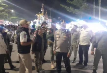 Satpol PP dan Polresta Bengkulu Tertibkan Pedagang di Kawasan Luar Festival Tabut