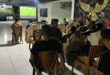 Kodim 0423/Bengkulu Utara Gelar Nobar Kebangsaan Piala Dunia 2026