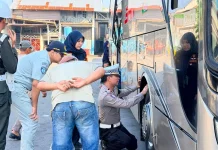 Jasa Raharja Bengkulu Bersama Stakeholder Gelar Ramp Check Armada Angkutan Umum
