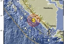 Dinihari Tadi Bengkulu Selatan Diguncang Gempa Dengan Magnitudo 4.7