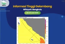 BMKG Bengkulu Rilis Informasi Tinggi Gelombang di Wilayah Bengkulu