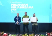 Penandatanganan PKB Jasa Raharja dan Serikat Pekerja, Menaker Titip Tiga Agenda