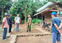 Pastikan Tepat Sasaran, Danramil 408-5 Manna Tinjau Langsung Lokasi RLTH