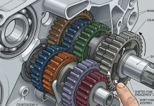 Komponen Utama Transmisi Manual Sepeda Motor