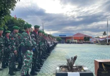 Sinergi TNI-Polri, Kodim 0423/Bengkulu Utara Hadiri Upacara HUT ke-80 Bhayangkara