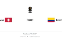 Swiss dan Kolombia Berebut Tiket Babak Delapan Besar Piala Dunia 2026