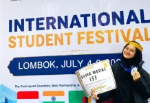 Mahasiswa FKIP Unib Sabet Silver Medal pada International Student Festival 2026