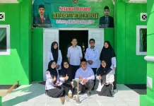KUA Sungai Serut  Lakukan  Praktek  Penentuan Arah Kiblat