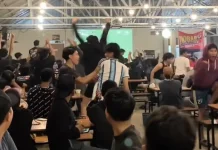Nobar Semifinal Piala Dunia di Ngopi.id Bengkulu Pecah, Fans Argentina Bersorak