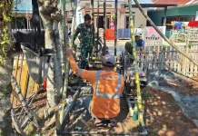 TNI Genjot Pengerjaan Sumur Bor di Kelurahan Tanjung Iman