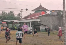 Semarak Sambut HUT RI, Warga Antusias Ikuti Turnamen Voli Antar Desa