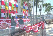 Sebutan Bengkulu Bumi Merah Putih, Penjual Bendera Ramai Pembeli