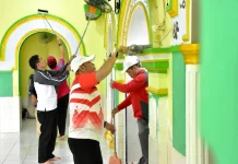GEBER MAS Serentak di Bengkulu, Peduli Kebersihan Rumah Ibadah