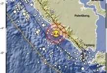 Gempa Magnitudo 4,6 Guncang Bengkulu Selatan Pagi Ini