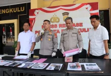 Polresta Bengkulu Amankan 9 Tersangka Kasus Narkotika