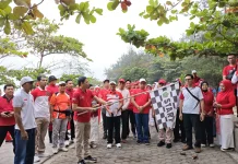 Semarakan HUT RI ke 85, Kemenag Bengkulu Gelar Jalan Sehat