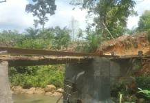 Percepatan Pembangunan Jembatan Penghubung Air Sebayur-Rena Jaya Terus Dikebut
