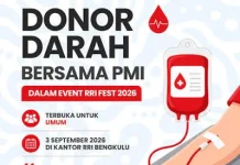 RRI Fest 2026 Ada Donor Darah, Ditargetkan 50 Kantong Darah