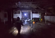 Kantor Lurah Sumur Meleleh Kota Bengkulu Terbakar