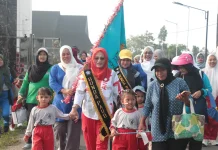 Himpaudi Bengkulu Tengah Rayakan Hari Jadi dengan Jalan Santai