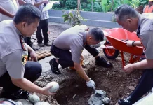 Kapolda Bengkulu Letakkan Batu Pertama Pembangunan Gedung Tahanan Polda