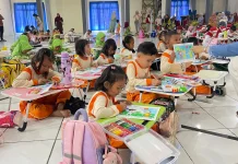 Sebanyak 94 Anak TK Semarakkan Lomba Mewarnai RRI Fest