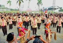 Tari Andun, Pembukaan KPMD Bengkulu Padukan Budaya dan Pramuka