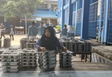 Siswa SMPN 1 Kota Bengkulu Antusias Terima Program MBG