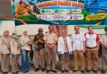 Balai Karantina Hewan,Ikan dan Tumbuhan Bengkulu memberikan 300 Dosis Rabies