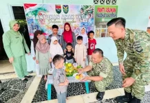 HUT ke-81 TNI, Kodim Bengkulu Selatan Gelar Bakti Sosial dan Santunan Anak Panti