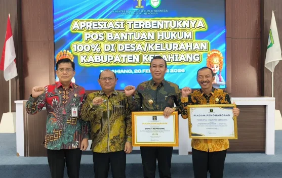 Pemkab Kepahiang Raih 2 Penghargaan Kemenkum Bengkulu
