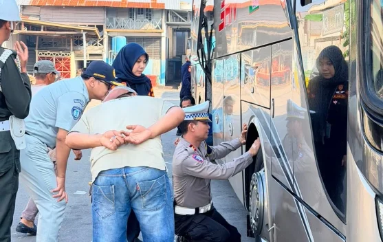 Jasa Raharja Bengkulu Bersama Stakeholder Gelar Ramp Check Armada Angkutan Umum