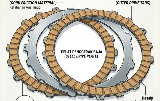 Mengenal Fungsi, Cara Kerja, dan Perawatan Clutch Disc Sepeda Motor