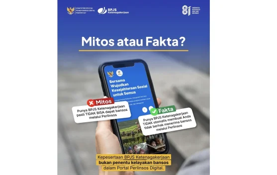 BPJS Ketenagakerjaan Tak Halangi Bansos