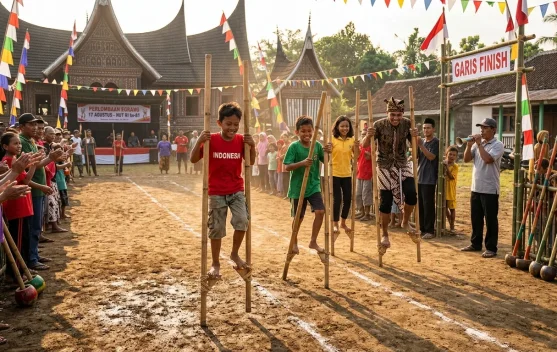 Sejarah Enggrang di Indonesia, Permainan Tradisional yang Tak Lekang oleh Zaman