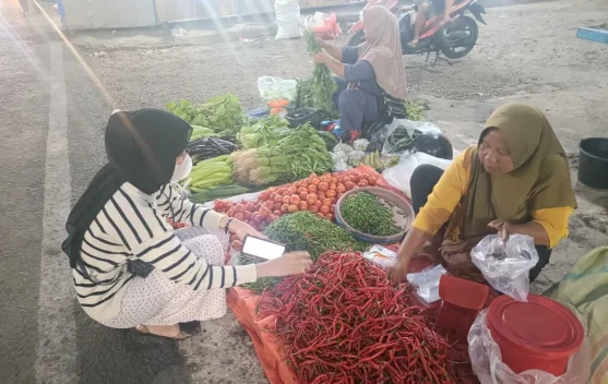 Harga Cabai di Pasar Panorama Kota Bengkulu terpantau 60 ribu Perkilo