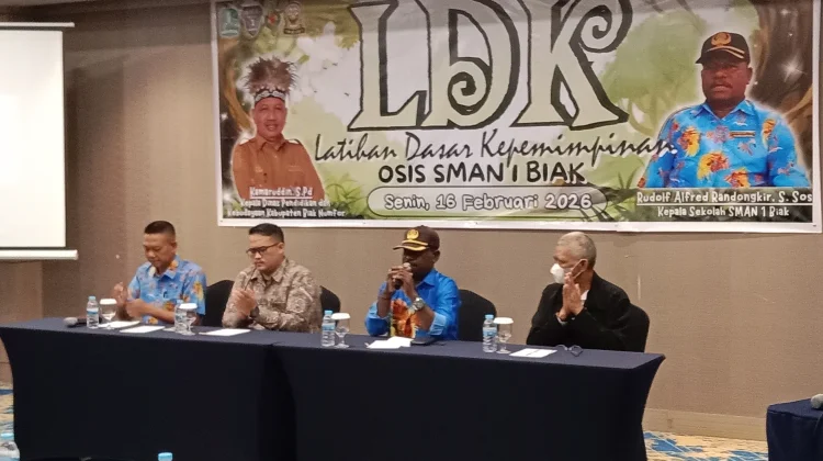 Pengurus Osis Smansa Biak Ikut Latihan Dasar Kepemimpinan