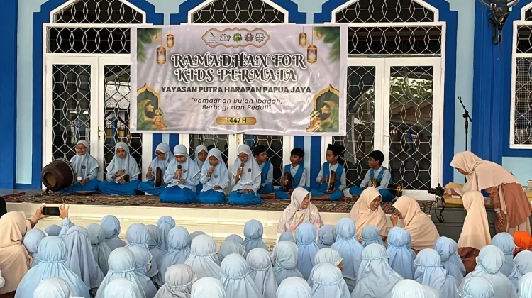 Pembinaan Karakter Religius,Ratusan Siswa Ikut Ramadan for Kids Permata di Biak