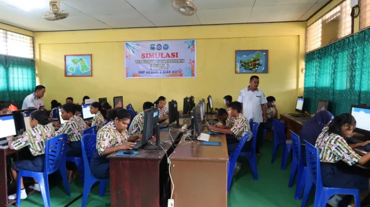 SMP Negeri 2 Biak Kota, Gelar Simulasi TKA