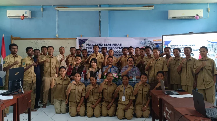Sebanyak 34 Siswa SMKS YPK 2 Biak Ikuti Uji Sertifikasi TKK Terampil