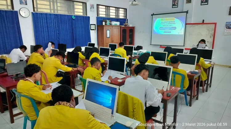 Sebanyak 90 Siswa SMKS Yapis TIK Biak Numfor, Ikut Uji Kompetensi Keahlian