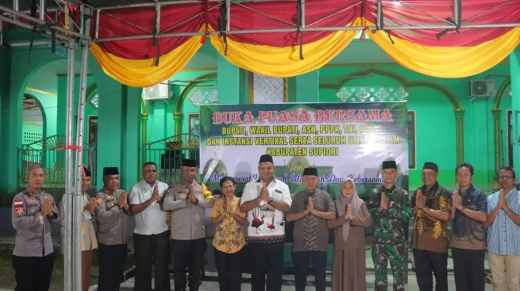 Buka Puasa Bersama Polres Supiori, Pererat Sinergi dan Silahturahmi