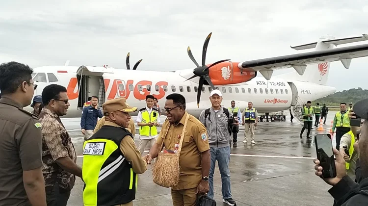 Resmi,Penerbangan Perdana Sorong-Biak-Sorong