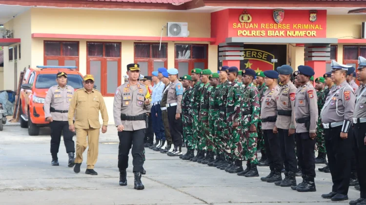 Sebanyak 350 Personel Gabungan Siap Amankan Perayaan Idul Fitri di Biak Numfor