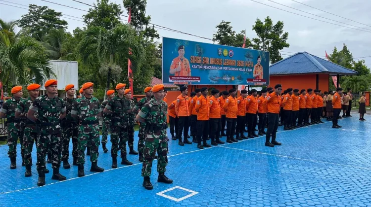 Kantor SAR Biak Gelar Apel Siaga SAR Khusus Lebaran 2026