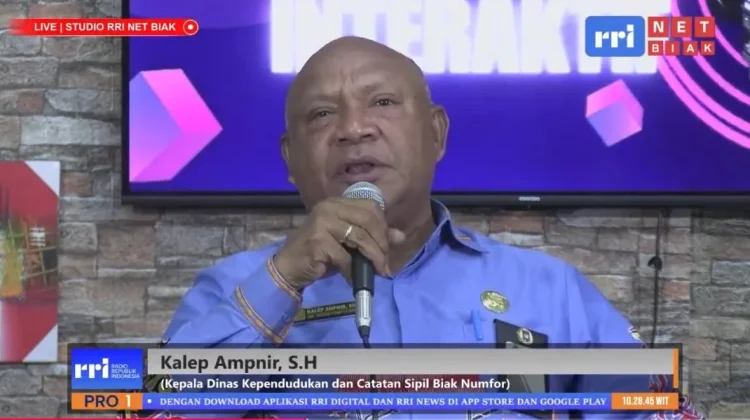 Kadis Dukcapil Biak Numfor: Jumlah Penduduk Capai 152.174 Jiwa per Desember 2025