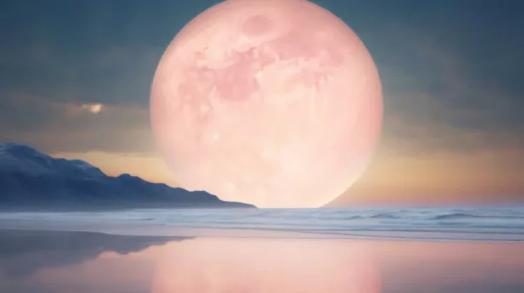 Bulan Pink Hiasi Langit Malam 1 April 2026